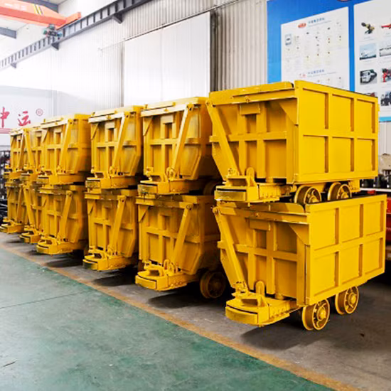 Voiture à benne latérale